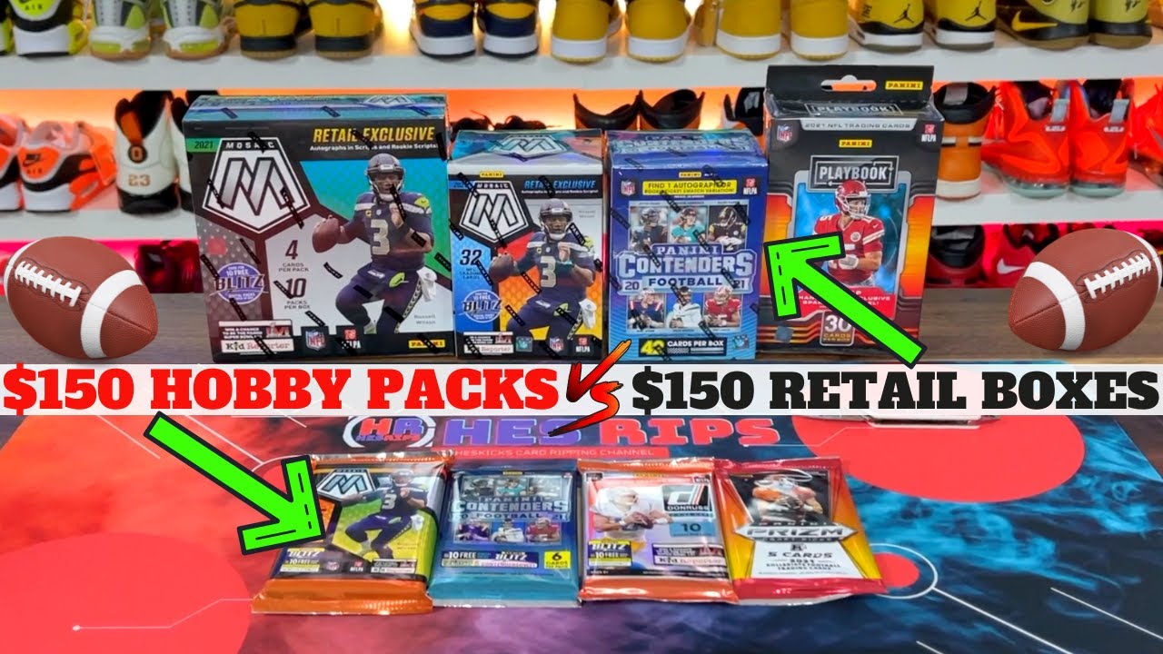 150 Hobby Packs vs 150 Retail Football! I Thought I Had A Big Hit Lol