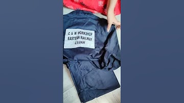 uniform. Eastern railway 🚃. liluah workshop  dream job #youtubeshorts #amezing #viral