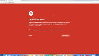 How to solve security problem comes in google chrome