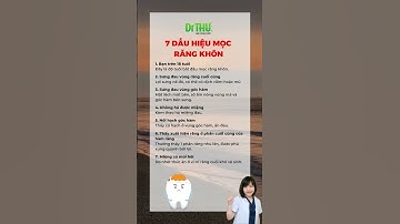 7 DẤU HIỆU MỌC RĂNG KHÔN | Dr AnhThư