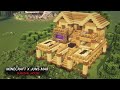 Minecraft : Wooden House Tutorial｜How to Build a Survival Base in Minecraft #207