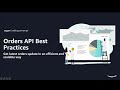 Orders API Best Practices — Get latest orders update in an efficient and scalable way