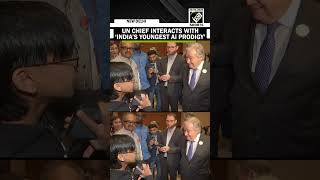 Watch! UN Secretary General Antonio Guterres interacts with India’s ‘Youngest AI Prodigy’ Raul John