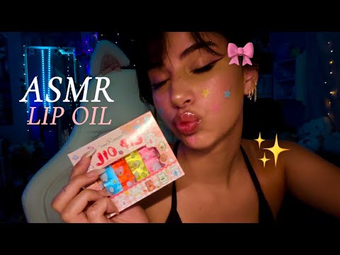 ASMR lip oil application 🫧🎀