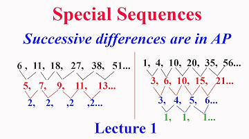 Special Sequences L1: General term of sequences when successive differences are in AP with examples