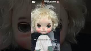 Springdoll Blythe Hair Mohair Wig For Qbaby And Other 25Cm Headsize Bjd Doll