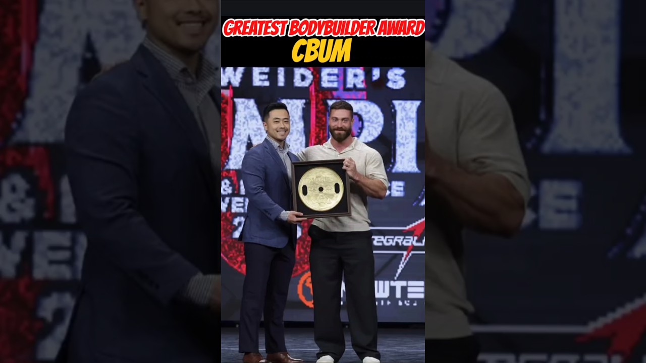 CBUM RECEIVED GREATEST BODYBUILDER AWARD IN MR OLYMPIA 2025 
