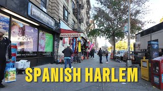 Walking Spanish Harlem NYC | 4K El Barrio Street Tour