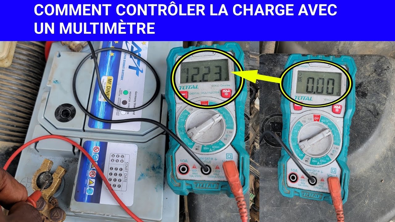 Comment Contrôler la charge de la batterie avec un MULTIMÈTRE YouTube — free download