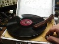Unboxing and repair of a trashy Symphonic 78 rpm record player