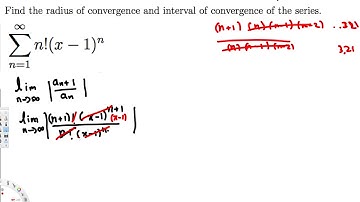 Find the radius of convergence and interval of convergence of the series  #2