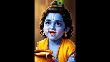 Krishna Stealing Butter🧈 #littlekrishna  #Makhan Chor #Bal Gopal #krishnalove