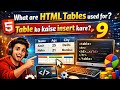 HTML Tables in Hindi | Table ka Use aur Insert kaise kare? | HTML Tutorial Lecture 9
