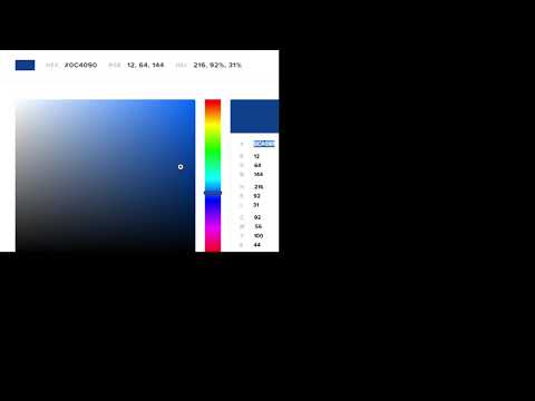 Easy to use color picker with hex support