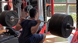 207kg/455lbs raw ATG squat @77kg 16yo