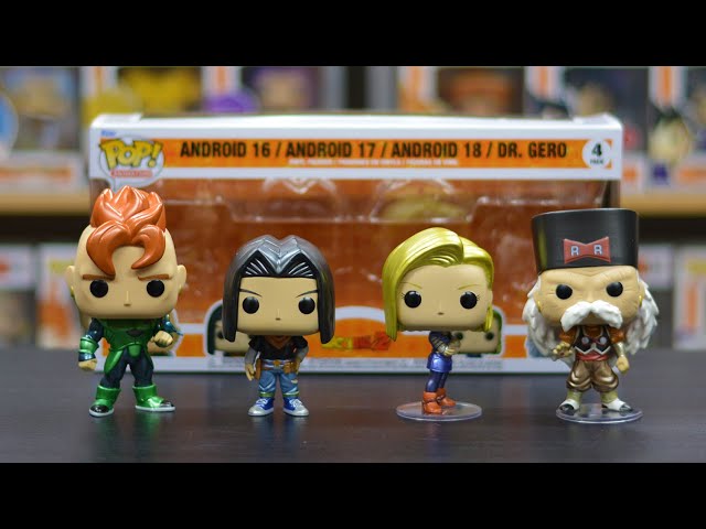 Dragon Ball Z Android 16 Android 17 Android 18 & Dr Gero Pop! Pack