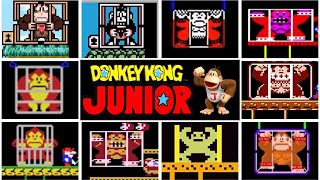 🐒Donkey Kong Jr.🐒 Original Versions/Ports Comparison|HD|60FPS
