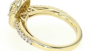 Yellow Gold Ring 360° Animation