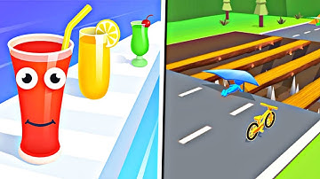 ▶️ Juice Run! 🆚 Shape Shafting | Relaxing Videos Gameplay Walkthrough Pro Mobile Game iOS,Android