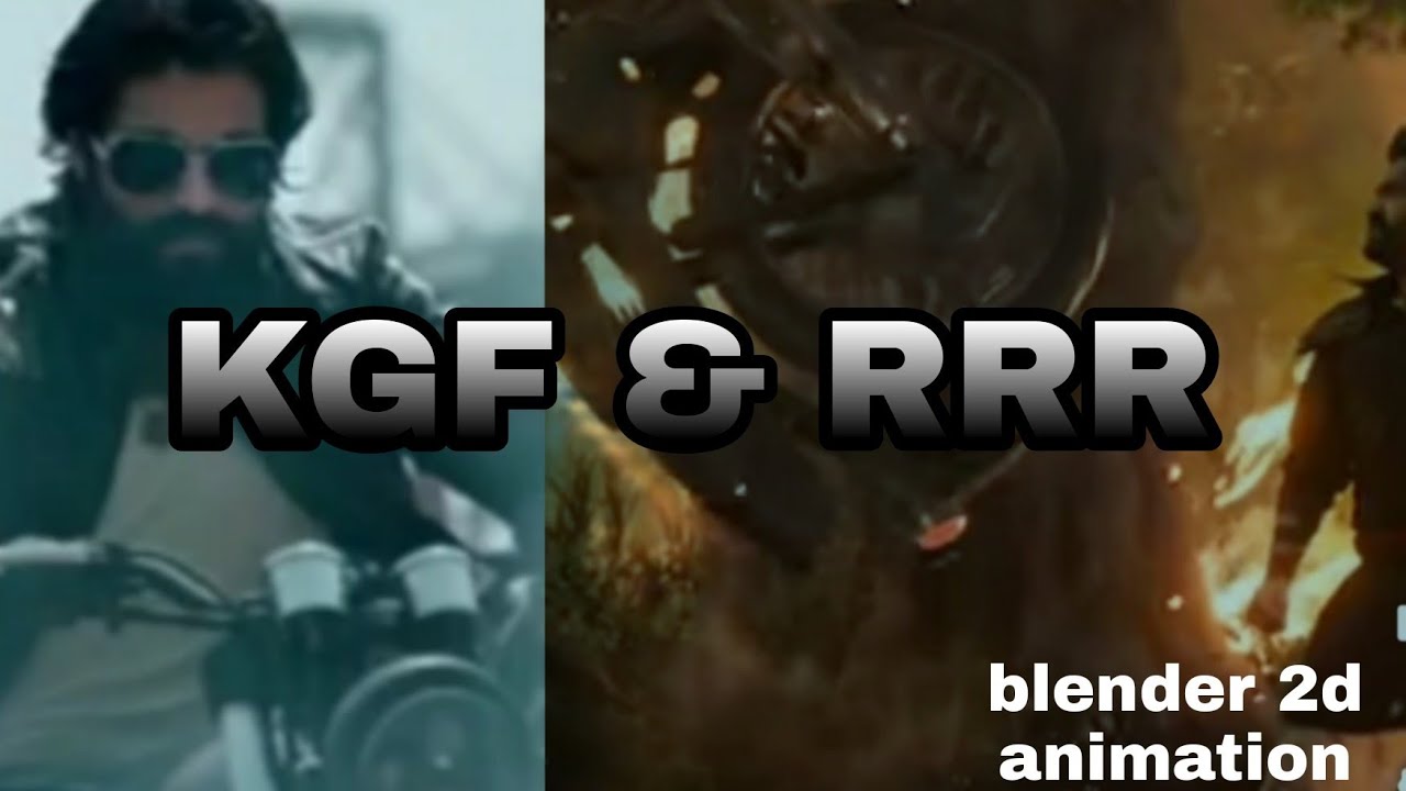 KGF &RRR MOVIE ANIMATION /behind the scene / 