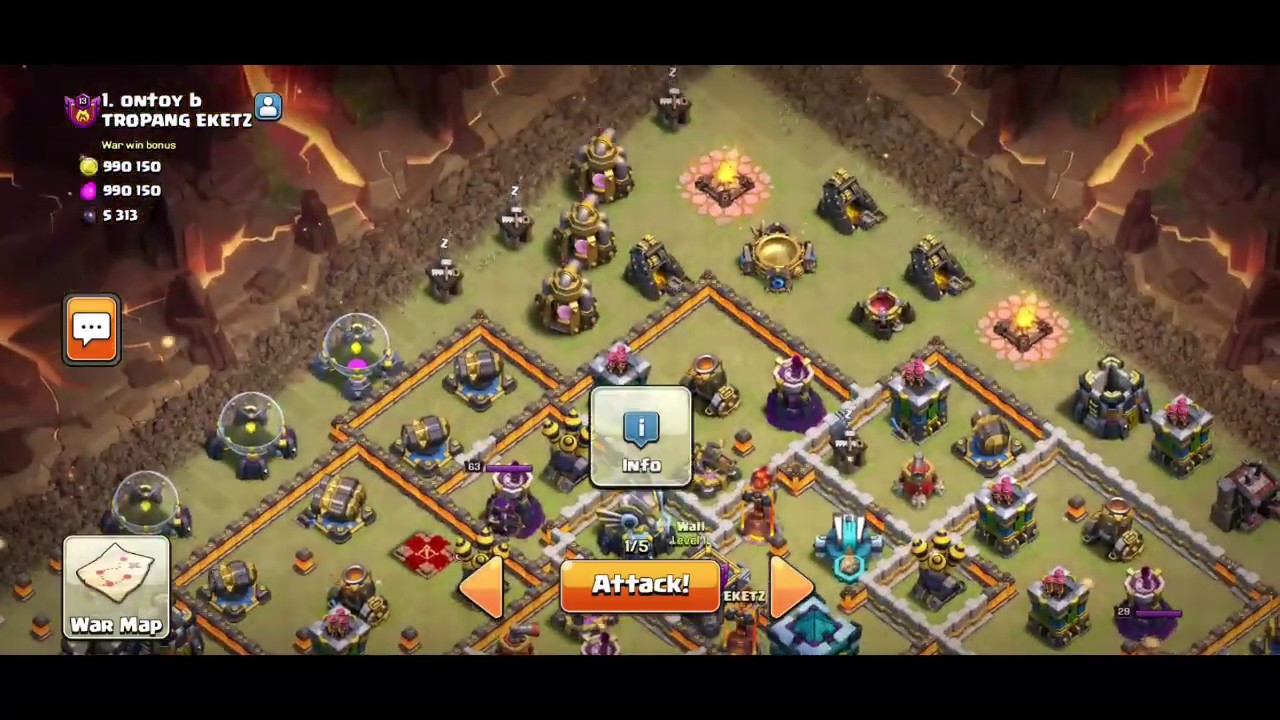 TH13 Getting Pummeled In War