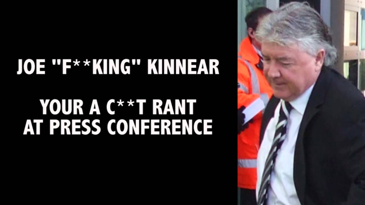 Joe Kinnear - YOU'RE A C**T! Rant at press Conference