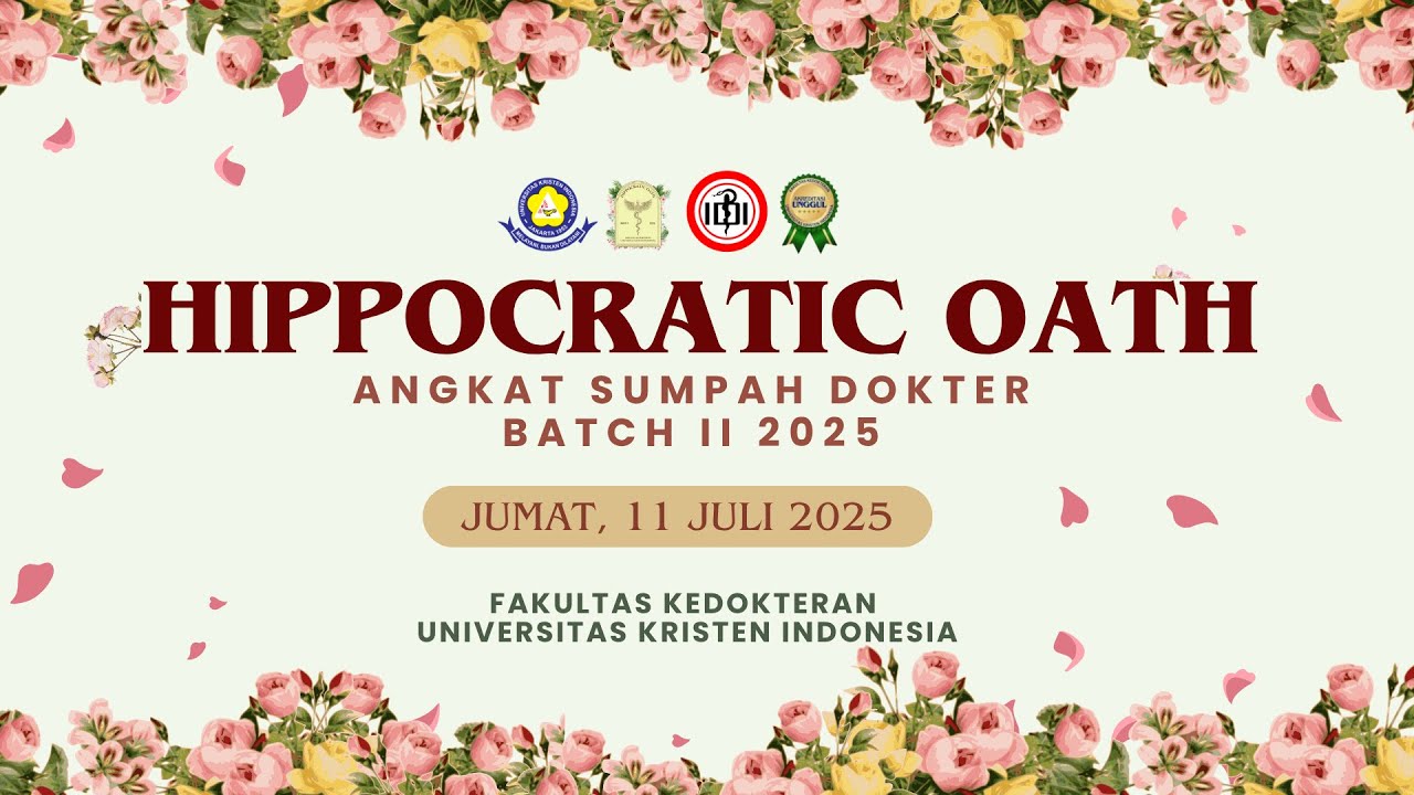 ANGKAT SUMPAH DOKTER BARU FAKULTAS KEDOKTERAN UNIVERSITAS KRISTEN INDONESIA