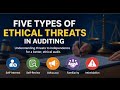 Major Ethical Threats in Auditing Explained with Examples| Audit| CPA| CA| ACCA| M.Com