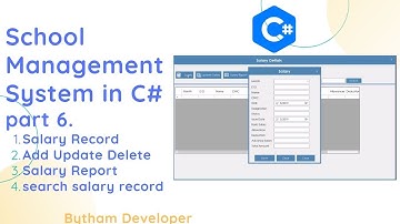 How to design Salary Record Form add salary Update Delete and Salary report in(SMS) in c# part[6]