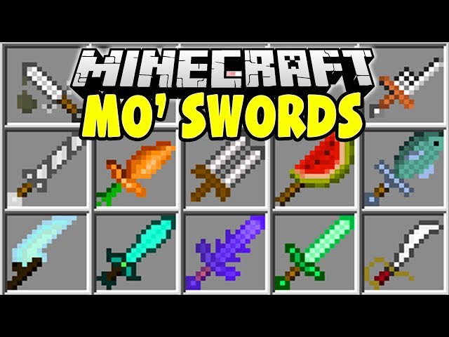 Minecraft MO' SWORDS MOD  STRONGEST MINECRAFT SWORDS EVER!! 