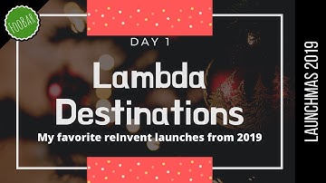 MAKE YOUR SERVERLESS APPS TRULLY EVENT-DRIVEN - using Lamdba Destinations | AWS reinvent #1