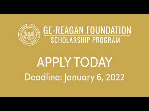 Ge Reagan Foundation Scholarship Program 2022