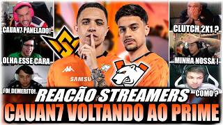 REACAO STREAMERS: CAUAN7 DESTRUINDO E CLUTCH 2X1 MALA !
