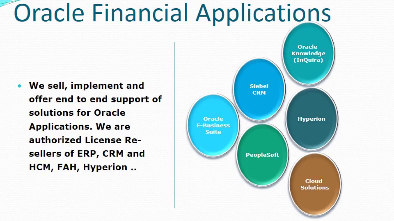oracle financial services business model