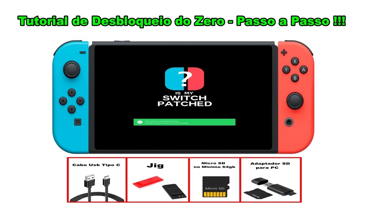 Nintendo Switch Desbloqueado + Sd 256gb + Suporte