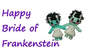 Happy Bride of Frankenstein Tutorial by feelinspiffy (Rainbow Loom) Happy Bride of Frankenstein Tutorial by feelinspiffy (Rainbow Loom)