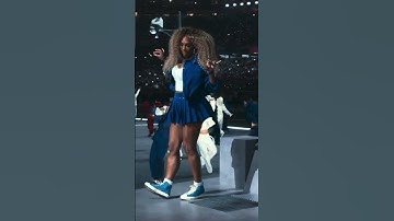 Thumbnail of Serena Williams makes appearance during Kendrick Lamar's Super Bowl halftime show #shorts