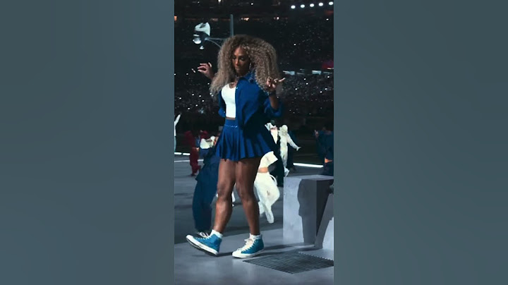 Serena Williams makes appearance during Kendrick Lamar's Super Bowl halftime show #shorts