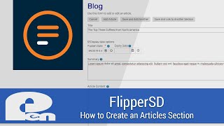 How to Create an Articles Section - FlipperSD