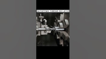 Satisfying Thread on a Lathe #shorts