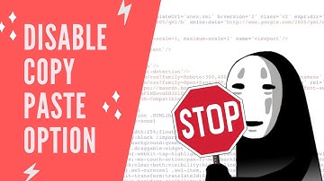 How to Disable Copy Paste Option Text Selection Option on Blogger Template