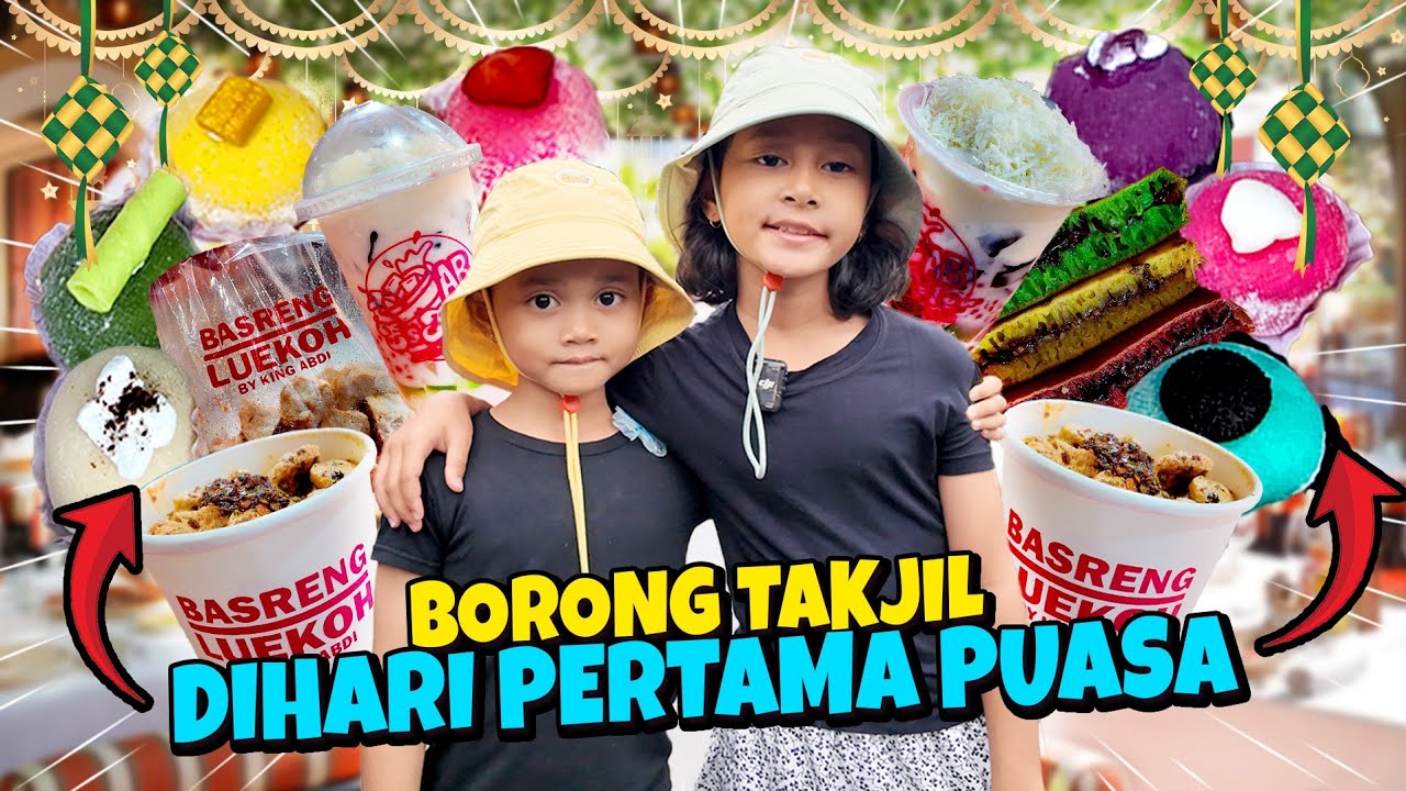 HARI PERTAMA PUASA LANGSUNG KALAP‼️ QAIREEN KIRANA BORONG TAKJIL BANYAK BANGET😱