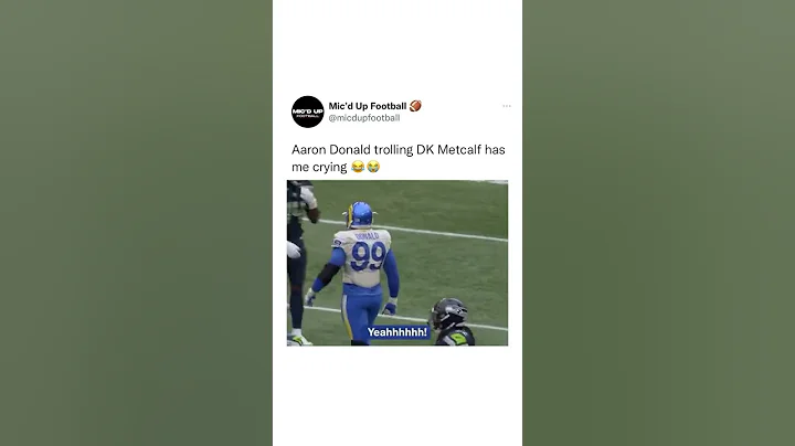 Aaron Donald Trolling DK Metcalf #shorts