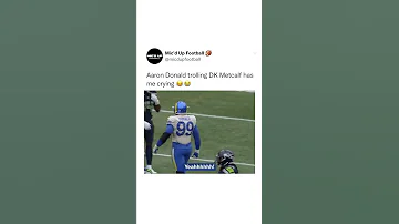 Aaron Donald Trolling DK Metcalf #shorts