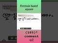 👉 (491)² in Seconds 🔥 | Identity Trick | Fast Calculation #shorts
