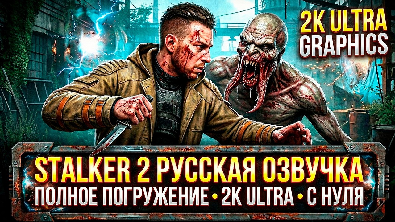 STALKER 2: Полное Погружение - 2K 60FPS [ULTRA SETTINGS] РУССКАЯ ОЗВУЧКА