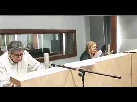 منوچهر والی زاده زهره شکوفنده پشت صحنه دوبله