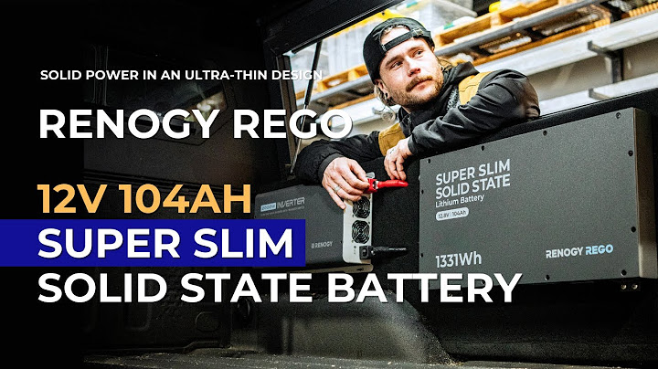 Renogy REGO 12V 104Ah Super Slim Solid State Battery: Solid Power in An Ultra-Thin Design