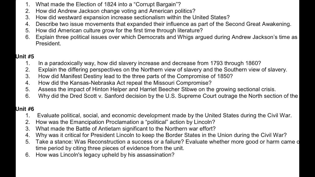 apush 40 questions