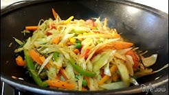 Vegan Stir Fry Cabbage And Vegetarian Dish For Sunday Dinner | Recipes By Chef Ricardo 